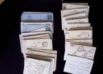 64 lettres de Lille, majorité marques postales dont 1 lettre AFF n°17 OBL GC 2046. TB