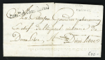 Lettre de Malines (1794) avec marque cursive "COMre de l'Arm du Nord". TB