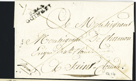MP "P 24 P Quingey" (27 x 7,5mm - 1828) ind 16. TB
