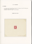 N°372 essai en noir non dentelé pour le calage et la mise au point en bloc de 25. On joint 2 essais ND en noir sur vert et en noir sur chamois. Rare et TB
