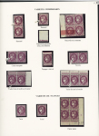 N°376, 2F lilas rose : épreuve de luxe + 6 Blocs de 4 coins datés + variétés diverses dont bloc de 4 avec raccord et sonnette rouge. TB