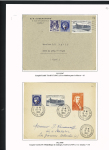 26 plis AFF n°372, 1F75 bleu et 486 dont n°372 OBL grand CAD "Paris RP affranchissements-avion" (3.2.1938 - 2ème jour de vente du timbre). TB