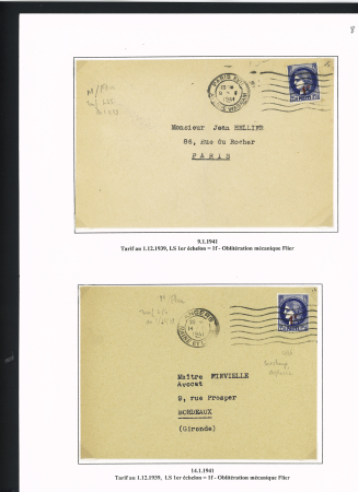 26 plis AFF n°372, 1F75 bleu et 486 dont n°372 OBL grand CAD "Paris RP affranchissements-avion" (3.2.1938 - 2ème jour de vente du timbre). TB
