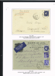 N°372 et 486, 15 lettres pour l'étranger dont poste aérienne et n°369 + 372 perforés sur lettre à en-tête Emile Toulemonde et fils Roubaix". TB