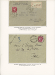 Bon lot de 18 plis à base du n°373 dont carte lettre recommandée 1F Pétain + n°373 annulés "AR" encadré, n°373 en paire OBL Annecy (1939) sur lettre par avion pour Haïphong, n°373 OBL Toulon (1941) sur lettre a