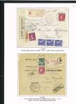 42 lettres à base du n°373 dont une lettre par avion taxée aux USA. TB