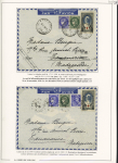 12 lettres à base des n°375 et 488 dont destinations (Cavalle Grèce), lettre taxée en Suisse, mixte de réexpédition avec timbre anglais. TB