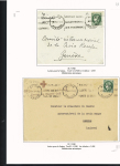 38 plis à base du n°375, 2F50 vert dont carte postale par avion pour Saïgon (1939), lettres par avion pour Nouméa et pour Batavia (Indes néerlandaises), perforés Emile Toulemonde (Roubaix). TB