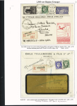 38 plis à base du n°375, 2F50 vert dont carte postale par avion pour Saïgon (1939), lettres par avion pour Nouméa et pour Batavia (Indes néerlandaises), perforés Emile Toulemonde (Roubaix). TB