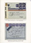 16 plis à base du n°375A, 2F50 Outremer dont paire sur lettre recommandée avion pour le Liban (9.8.41) avec griffe "retour à l'envoyeur relations postales interrompues" lettre pour Yokohama, multiples pour le Vénéz