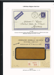 17 lettres à base du n°375A dont destinations étrangères. TB