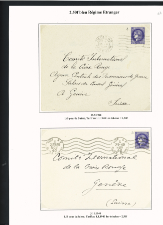 17 lettres à base du n°375A dont destinations étrangères. TB
