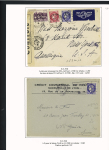 17 lettres à base du n°375A dont destinations étrangères. TB