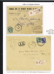 17 lettres à base du n°375A dont destinations étrangères. TB