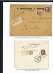 39 plis à base du n°376 dont destinations (Indochine, Nouvelle-Calédonie dont 1 lettre pour Saïgon 1941 saisie puis libérée en 1946), la Martinique (vers porte-avions Béarn). Beau lot
