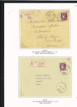 39 plis à base du n°376 dont destinations (Indochine, Nouvelle-Calédonie dont 1 lettre pour Saïgon 1941 saisie puis libérée en 1946), la Martinique (vers porte-avions Béarn). Beau lot
