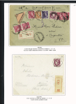 39 plis à base du n°376 dont destinations (Indochine, Nouvelle-Calédonie dont 1 lettre pour Saïgon 1941 saisie puis libérée en 1946), la Martinique (vers porte-avions Béarn). Beau lot