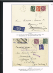 39 plis à base du n°376 dont destinations (Indochine, Nouvelle-Calédonie dont 1 lettre pour Saïgon 1941 saisie puis libérée en 1946), la Martinique (vers porte-avions Béarn). Beau lot