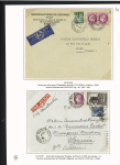 39 plis à base du n°376 dont destinations (Indochine, Nouvelle-Calédonie dont 1 lettre pour Saïgon 1941 saisie puis libérée en 1946), la Martinique (vers porte-avions Béarn). Beau lot