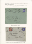 10 plis à base du n°487, 1F sur 2F25 Outremer dont 1 lettre recommandée d'office pour le Maréchal Pétain et 1 mixte de réexpédition France - Grande-Bretagne. TB