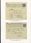 10 plis à base du n°487, 1F sur 2F25 Outremer dont 1 lettre recommandée d'office pour le Maréchal Pétain et 1 mixte de réexpédition France - Grande-Bretagne. TB