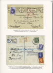 10 plis à base du n°487, 1F sur 2F25 Outremer dont 1 lettre recommandée d'office pour le Maréchal Pétain et 1 mixte de réexpédition France - Grande-Bretagne. TB