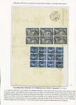 N°140, bloc de 12 + n°123, 5F Merson, bloc de 6 OBL CAD télégraphique allemand "Dusseldorf TA a" (1923) sur long télégramme pendant l'occupation française en Allemagne (texte intéressant sur l'attitude des Allema