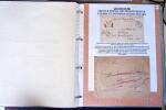Album vert foncé : la guerre 1914 - 1918 contenant une médaille militaire, 21 CP patriotiques, 17 vignettes livret d'infirmière de l'hopital auxiliaire 101 de Troyes, 3 boutons militaires, 2 rares cartes postales de f