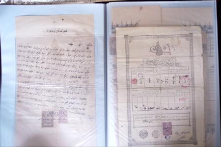 L'EMPIRE OTTOMAN: 36 DOCUMENTS FISCAUX D'EXCEPTION dont droits perçus pour la construction du HEJAZ RAILWAYS (chemin de fer du Hedjaz- ouverture en 1908 sur 1320 kms ligne à voie étroite qui reliait Damas à Médine,