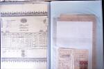 L'EMPIRE OTTOMAN: 36 DOCUMENTS FISCAUX D'EXCEPTION dont droits perçus pour la construction du HEJAZ RAILWAYS (chemin de fer du Hedjaz- ouverture en 1908 sur 1320 kms ligne à voie étroite qui reliait Damas à Médine,
