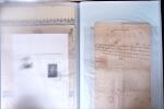 L'EMPIRE OTTOMAN: 36 DOCUMENTS FISCAUX D'EXCEPTION dont droits perçus pour la construction du HEJAZ RAILWAYS (chemin de fer du Hedjaz- ouverture en 1908 sur 1320 kms ligne à voie étroite qui reliait Damas à Médine,