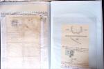 L'EMPIRE OTTOMAN: 36 DOCUMENTS FISCAUX D'EXCEPTION dont droits perçus pour la construction du HEJAZ RAILWAYS (chemin de fer du Hedjaz- ouverture en 1908 sur 1320 kms ligne à voie étroite qui reliait Damas à Médine,