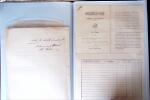 L'EMPIRE OTTOMAN: 36 DOCUMENTS FISCAUX D'EXCEPTION dont droits perçus pour la construction du HEJAZ RAILWAYS (chemin de fer du Hedjaz- ouverture en 1908 sur 1320 kms ligne à voie étroite qui reliait Damas à Médine,