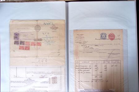 L'EMPIRE OTTOMAN: 36 DOCUMENTS FISCAUX D'EXCEPTION dont droits perçus pour la construction du HEJAZ RAILWAYS (chemin de fer du Hedjaz- ouverture en 1908 sur 1320 kms ligne à voie étroite qui reliait Damas à Médine,
