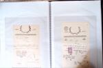 L'EMPIRE OTTOMAN: 36 DOCUMENTS FISCAUX D'EXCEPTION dont droits perçus pour la construction du HEJAZ RAILWAYS (chemin de fer du Hedjaz- ouverture en 1908 sur 1320 kms ligne à voie étroite qui reliait Damas à Médine,