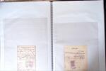 L'EMPIRE OTTOMAN: 36 DOCUMENTS FISCAUX D'EXCEPTION dont droits perçus pour la construction du HEJAZ RAILWAYS (chemin de fer du Hedjaz- ouverture en 1908 sur 1320 kms ligne à voie étroite qui reliait Damas à Médine,