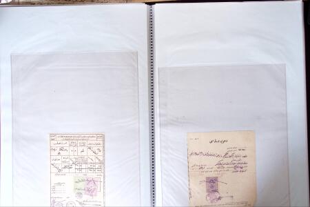 L'EMPIRE OTTOMAN: 36 DOCUMENTS FISCAUX D'EXCEPTION dont droits perçus pour la construction du HEJAZ RAILWAYS (chemin de fer du Hedjaz- ouverture en 1908 sur 1320 kms ligne à voie étroite qui reliait Damas à Médine,