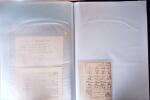 L'EMPIRE OTTOMAN: 36 DOCUMENTS FISCAUX D'EXCEPTION dont droits perçus pour la construction du HEJAZ RAILWAYS (chemin de fer du Hedjaz- ouverture en 1908 sur 1320 kms ligne à voie étroite qui reliait Damas à Médine,