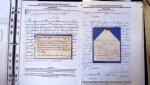 LA GENDARMERIE DE FRANCE DE LOUVOIS A LOUIS XVI : (classeur noir type A3 horizontal): 38 documents d'époque répartis en : A- correspondances officielles x 6, B-correspondances de service confiées au service postal: au