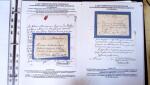LA GENDARMERIE DE FRANCE DE LOUVOIS A LOUIS XVI : (classeur noir type A3 horizontal): 38 documents d'époque répartis en : A- correspondances officielles x 6, B-correspondances de service confiées au service postal: au