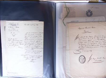 DOSSIER COMTE CHARLES DE LA VARENNE : Major de l'Armée