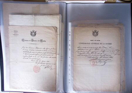 DOSSIER COMTE CHARLES DE LA VARENNE : Major de l'Armée