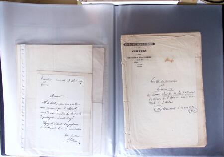 DOSSIER COMTE CHARLES DE LA VARENNE : Major de l'Armée