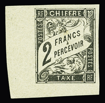 TAXE n°13 2f noir, bdf, neuf **, TB, cote *
