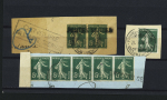 16 anciens lots de VO avec surtout timbres de France
