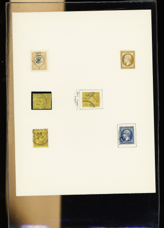 1855-1900, Timbres de France et colonies dont reconstitution