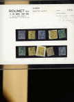 1855-1900, Timbres de France et colonies dont reconstitution