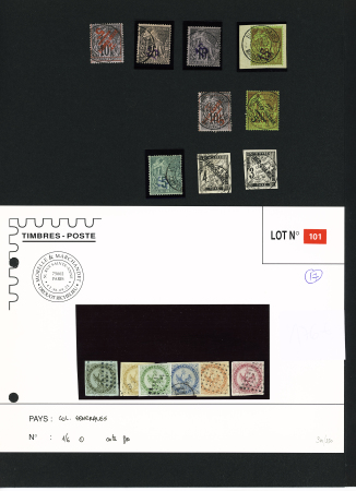 1859-1948, Collection de colonies françaises, belles