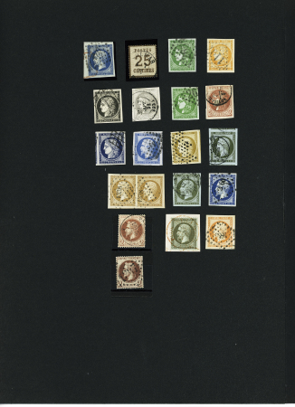 1849-1900, Sélection France période classique, obl.,