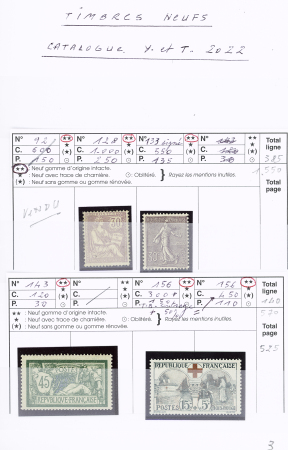 1849-1964 Bel ensemble de neufs et d'oblitérés en